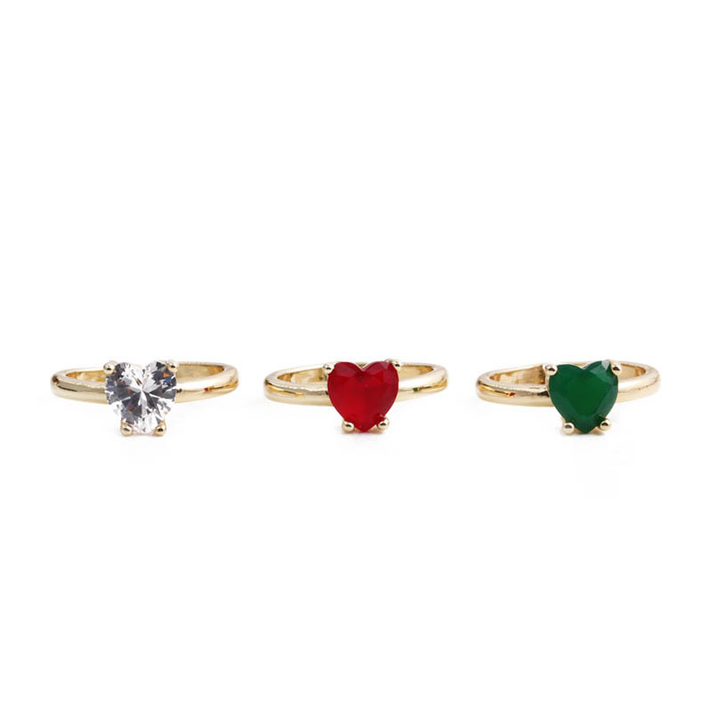 Zircon Jewelry Golden Opening Adjustable Ring Supplier