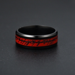 Wholesale Fashion  Japanese And Korean Titanium Steel Elegant Red Ring Vendors