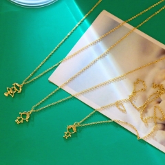 Wholesale Little Boy Little Girl Pendant Couple Necklace Valentine Gift
