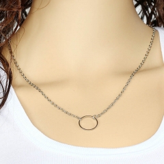 Wholesale Fashion Temperament Clavicle Chain Personality Stylish Simple Circle Necklace
