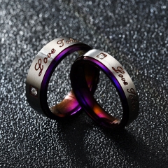 Wholesale Fashion Couple  Color Color Ring LOVE Diamond Vendors