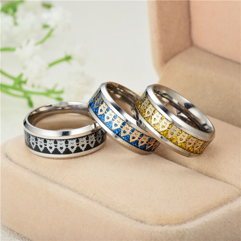 Fashion Jewelry Owl Titanium Steel Ring Style Supplier