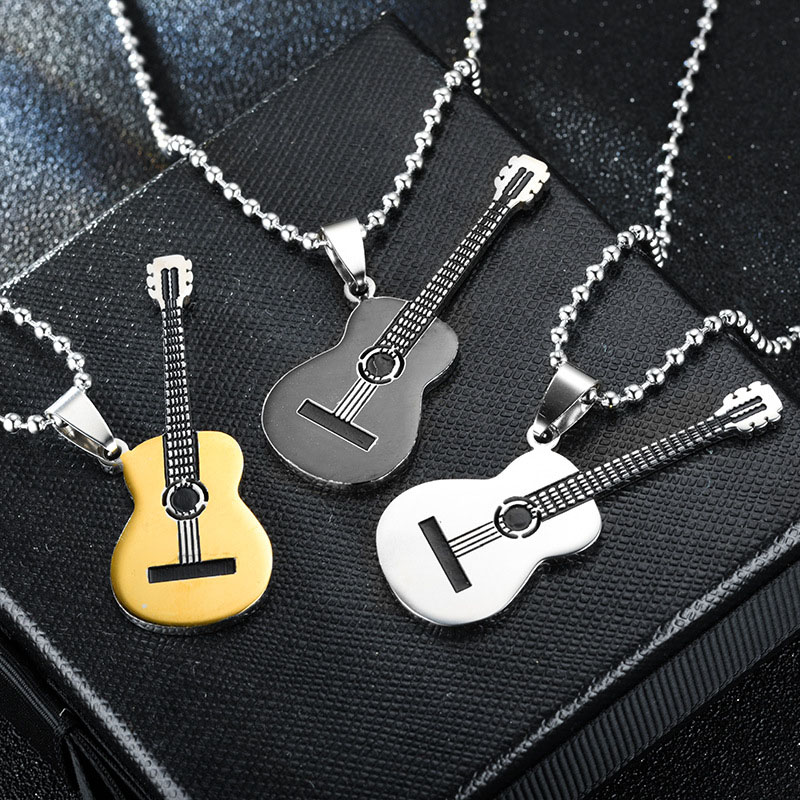 Wholesale Special Heating Music Guitar Pendant Lover Gift Fashion Necklace Vendors