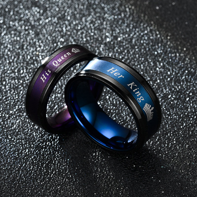 Wholesale Fashion  Jewelry Purple Queen Ring Vendors