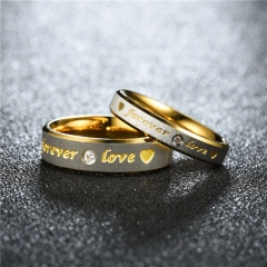 Wholesale Fashion Couple Fashion Ring Exquisitely Inlaid With Diamonds Vendors