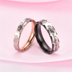Wholesale Classic Fashion Style Diamond Rose Gold Couple Ring Vendors