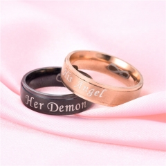 Wholesale Angel And Devil Love Couple Ring Vendors