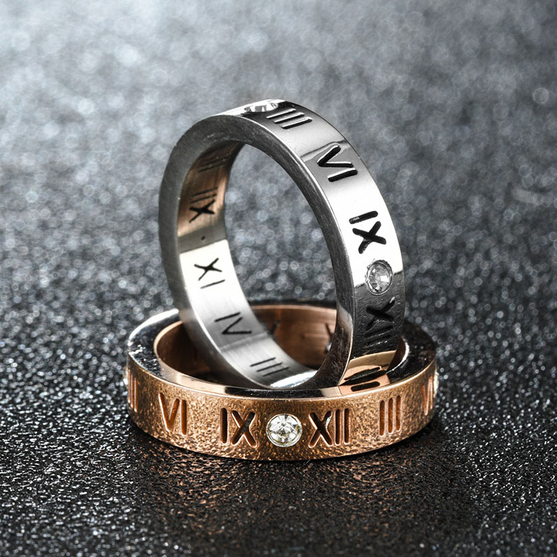 Wholesale Roman Numerals Diamond Rings For Couples All Year Round Vendors