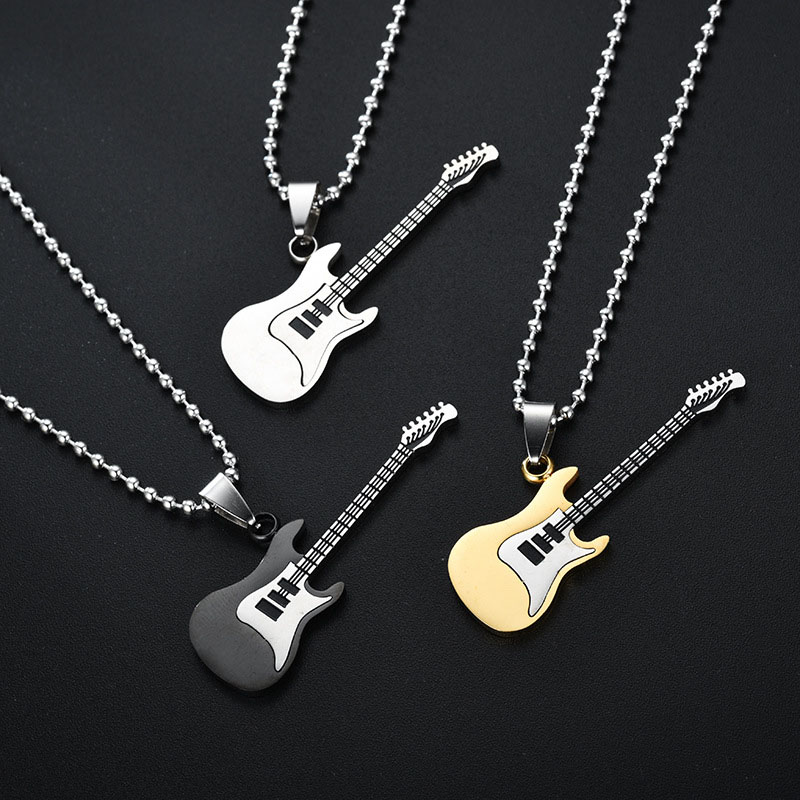 Wholesale Special Heating Guitar Pendant Couple Necklace Vendors