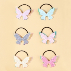 Wholesale Jewelry South Korea's  Glitter Butterfly Color Bead Hairpin