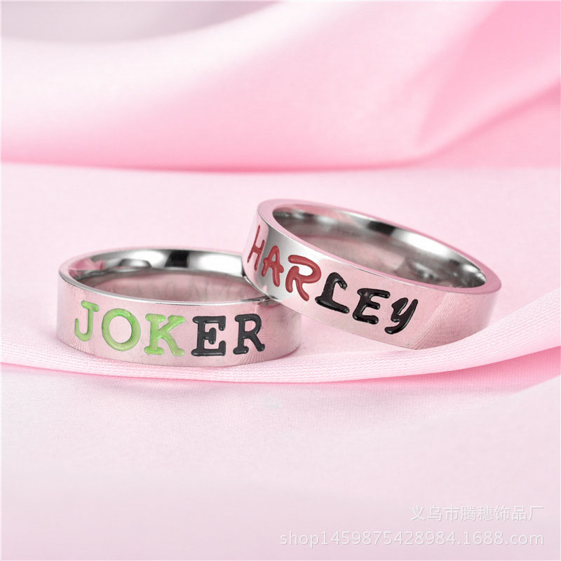 Wholesale Fashion  Suicide Squad Couple Ring Vendors