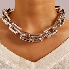 Wholesale Necklace Creative Retro Punk Short Thick Chain Clavicle Chain