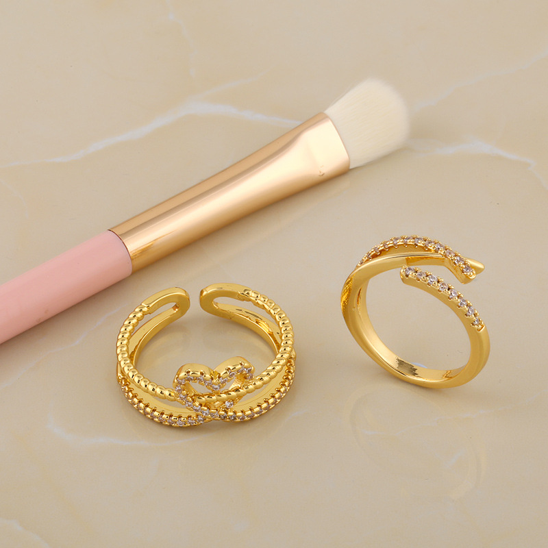 Style Open Ring Hollow Diamond Love Ring Ring Supplier