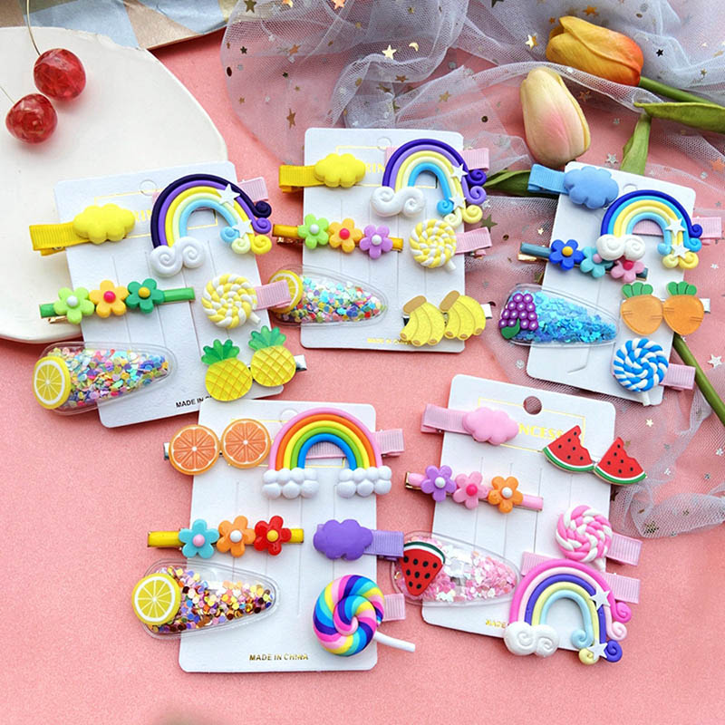 Wholesale Korean Children's Cute And Innocent Hairpin Combo