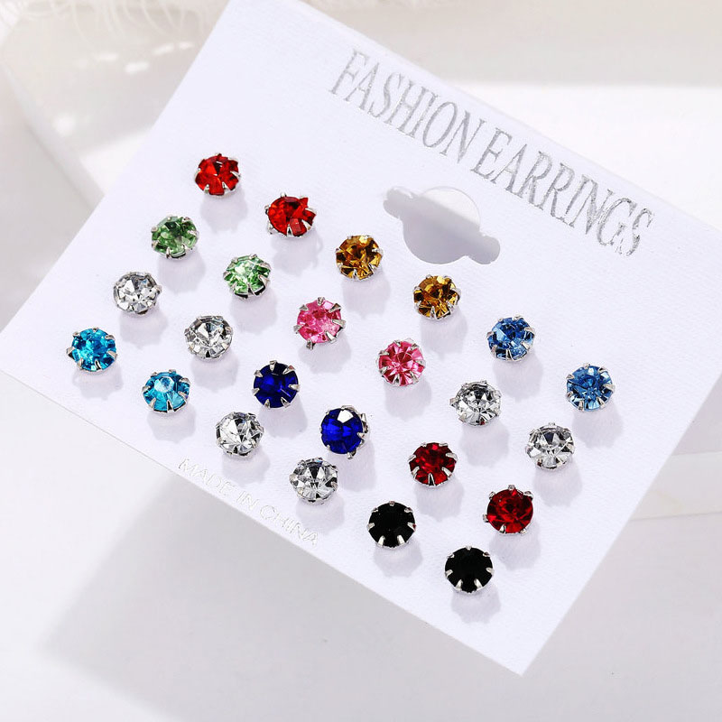 Colorful Diamond Set Round Zirconia Supplier