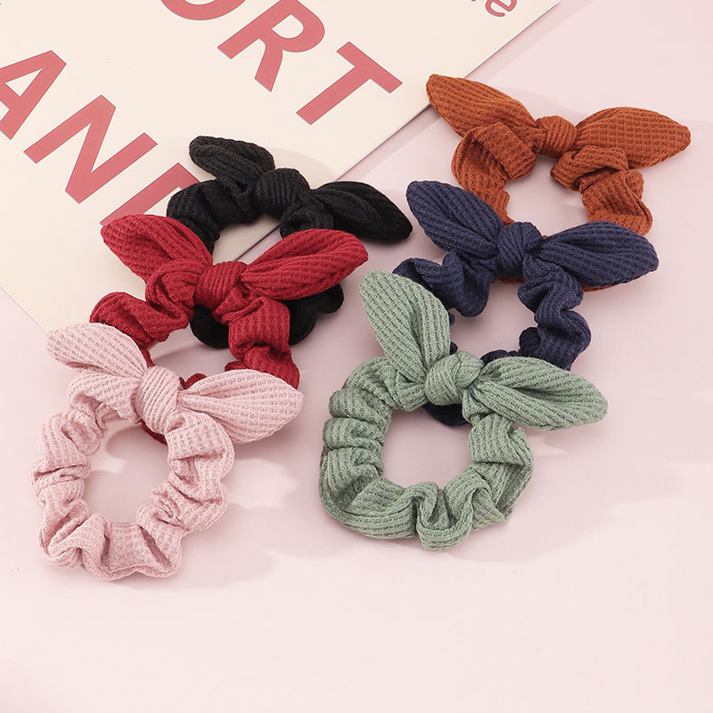 Sweet Knitted Wool Breathable Simple Bow Hair Accessories Manufacturer