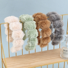 Autumn And Winter  Imitation Rabbit Hair Hoop Pleated Headband Manufacturer