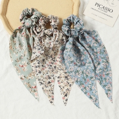 Small Floral Chiffon Large Streamer Hair Rope Long Section Manufacturer