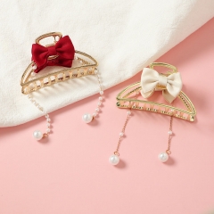 Korean Version Of The Bow Metal Fashion Clip Sweet And Cute Japanese Simple Manufacturer
