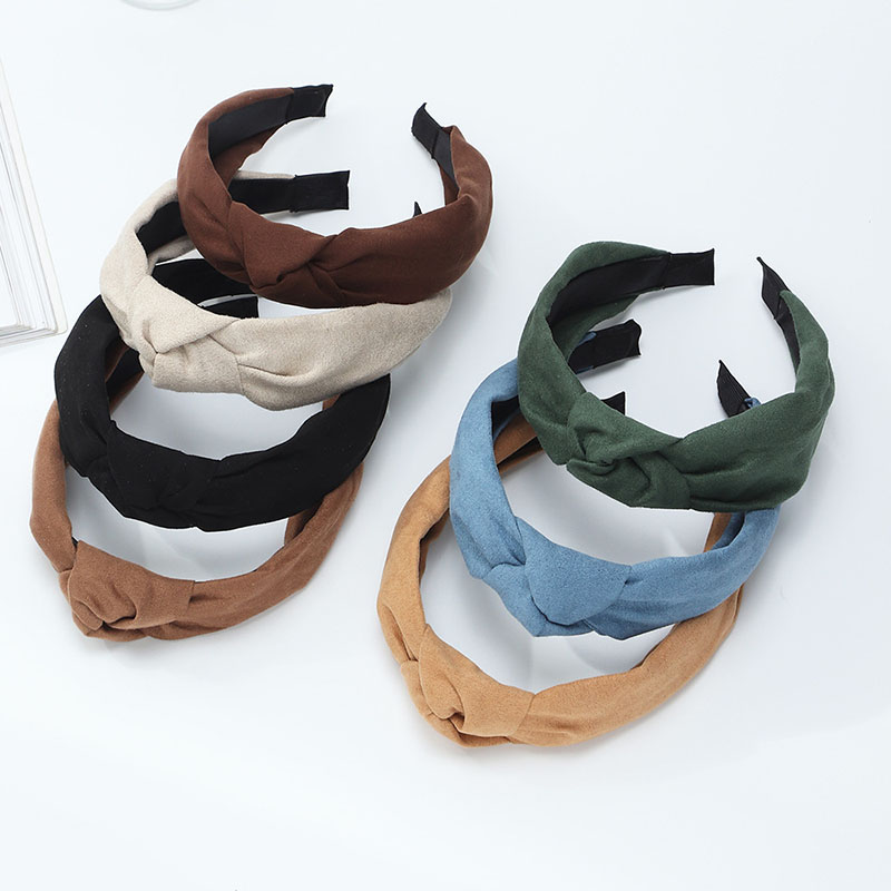 Candy Color Headband Korean God Simple Fabric Cross Headband Manufacturer