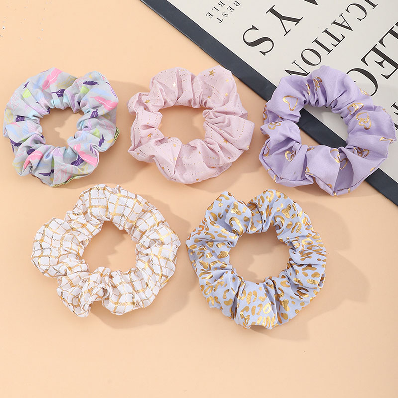 Floral Small Intestine Simple Head Rope  Fabric Hair Rope Hair Accessories Manufacturer