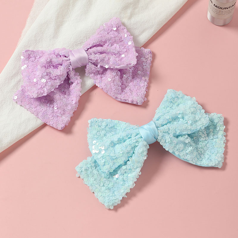 Korean Sequin Bow Hairpin Spring Clip Ice Cream Fashion Manufacturer