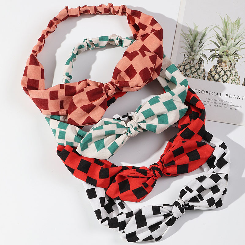 Streamer Plaid Autumn Plaid Print Hairband Manufacturer