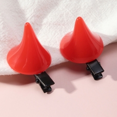 Personality Devil Red Horn Hairpin Cute Hair Accessories Halloween Manufacturer