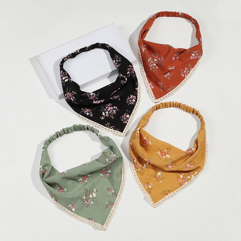 Triangle Scarf Headband Anti-fume Flower Headscarf Autumn And Winter Manufacturer