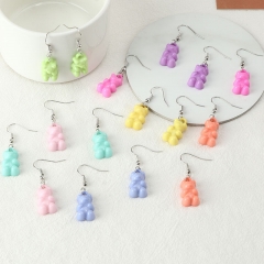 Cute Camakaron Color Bear Earrings Manufacturer