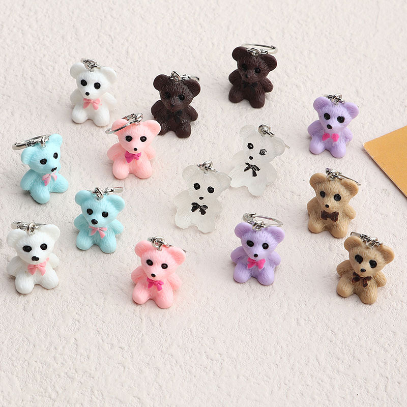 Three-dimensional Cute Teddy Bear Earrings JK Fashion Manufacturer