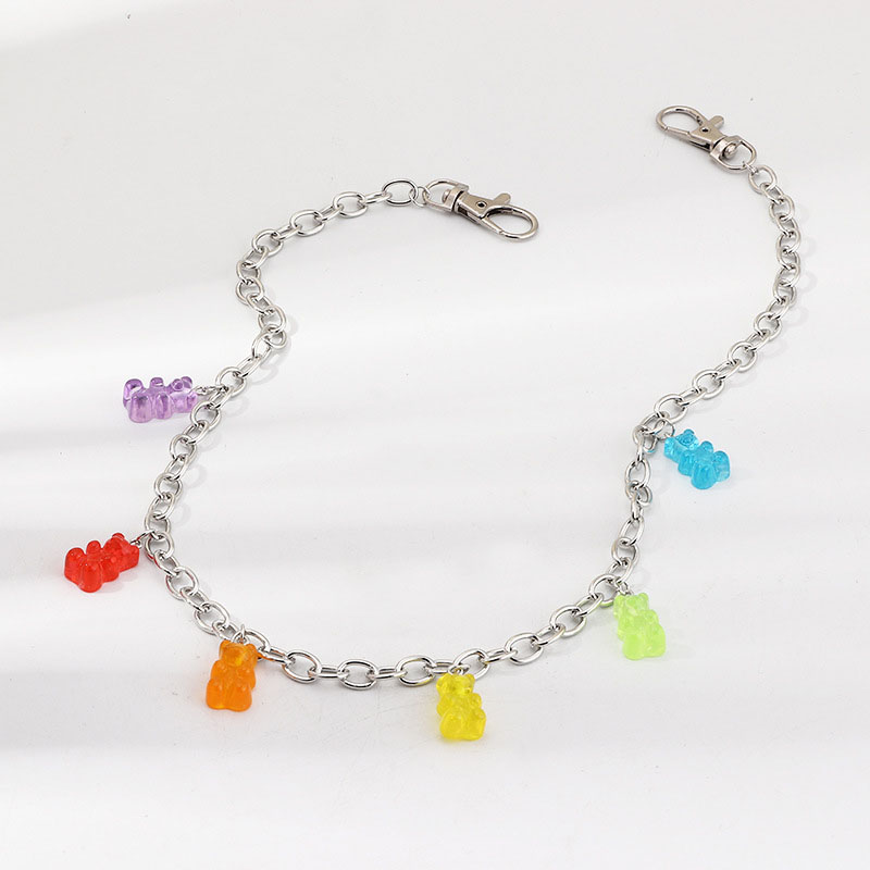 Creative Pop Single Layer Color Resin Bear Waist Chain Manufacturer