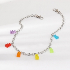 Creative Pop Single Layer Color Resin Bear Waist Chain Manufacturer