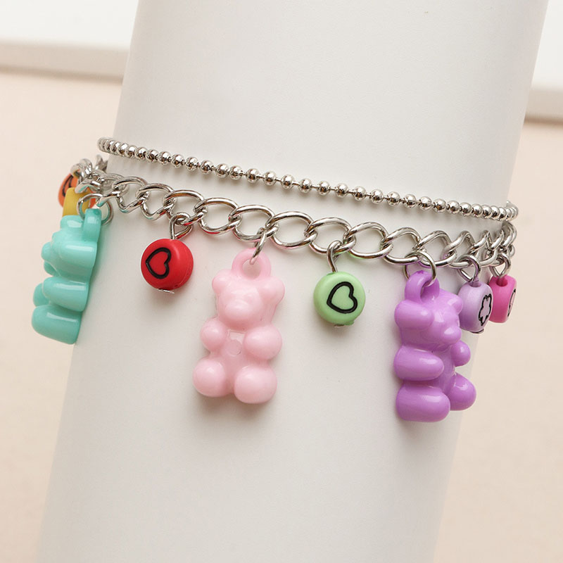 Fashion Resin Jelly Bear Bracelet Cute Childlike Manufacturer