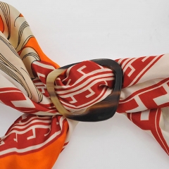 Wholesale Korean Version  Selling Natural Horn Silk Scarf Buckle Fashion Vendors