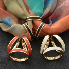 Wholesale High Quality Stainless Steel Cloisonne Enamel Scarf Buckle Vendors