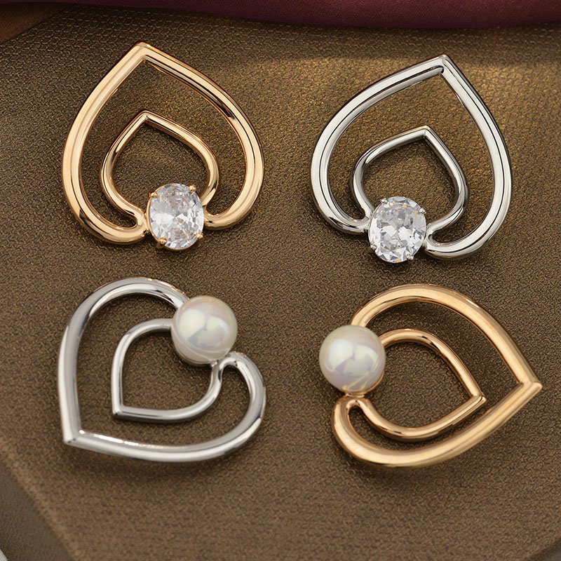 Jewelry Spot Diamond Pearl Zircon Alloy Scarf Buckle Distributor