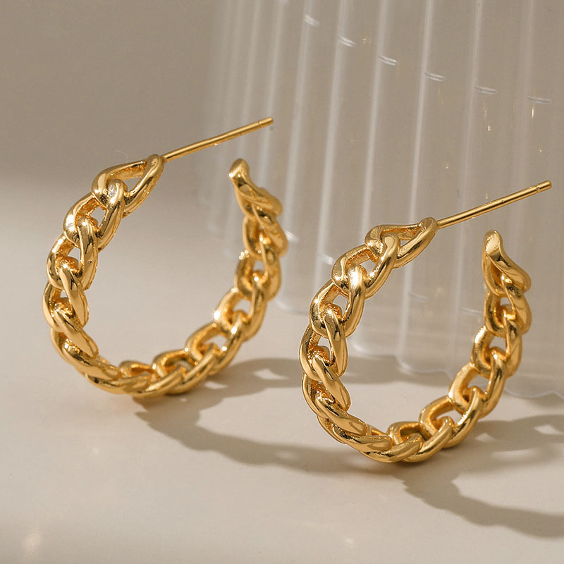 Cuba French Vintage Circle Earrings Metal Fashionable Distributor