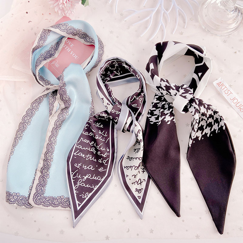 Ins Silk Scarf Hair Ribbon Super Fairy Bow Headdress Manufacturer