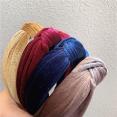 Headdress Gold Velvet Hair Band Sweet And Simple Vintage Manufacturer