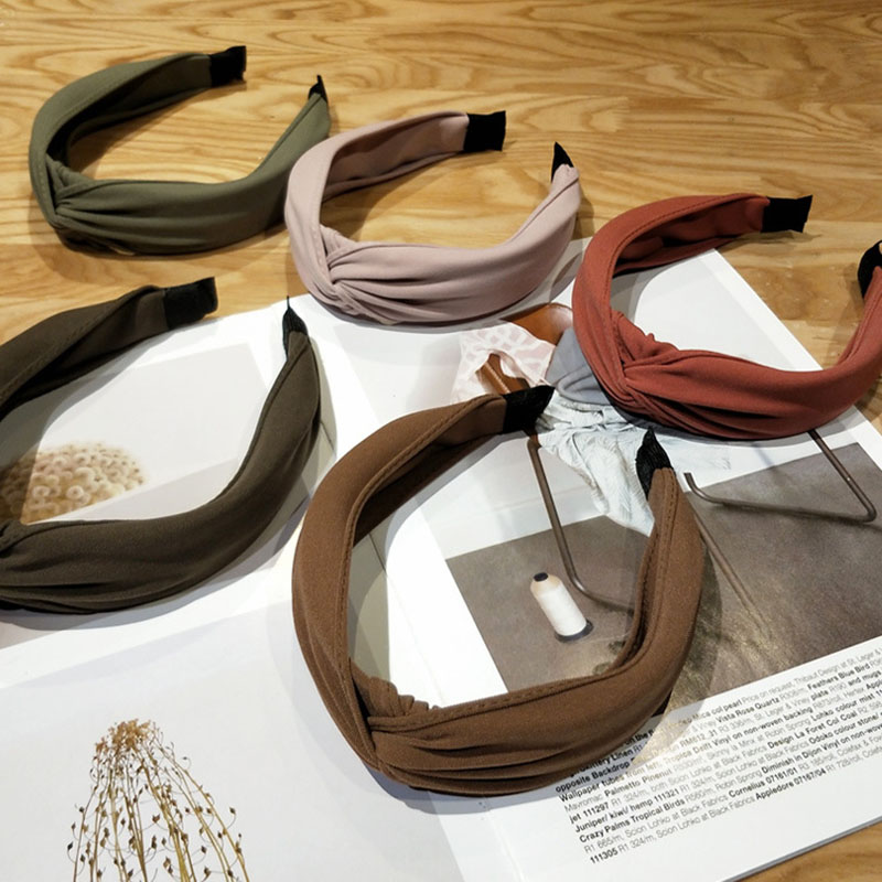 Korean  High-grade Fabric Handmade Cross Knot Hair Accessories Manufacturer