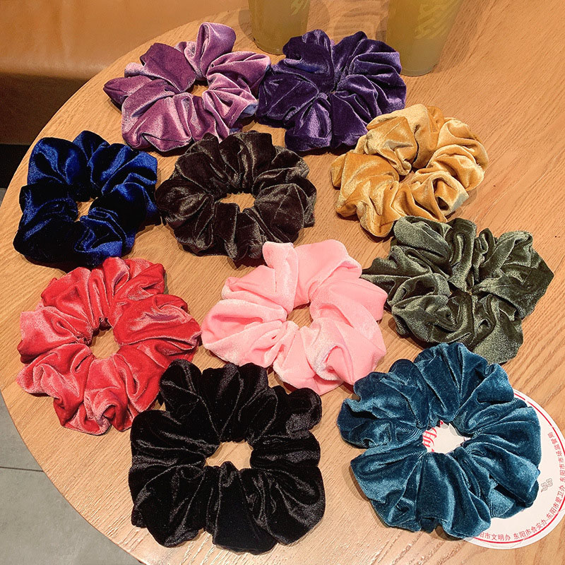 Wholesale Korean Hair Band Gold Velvet Fabric Fashion Trend