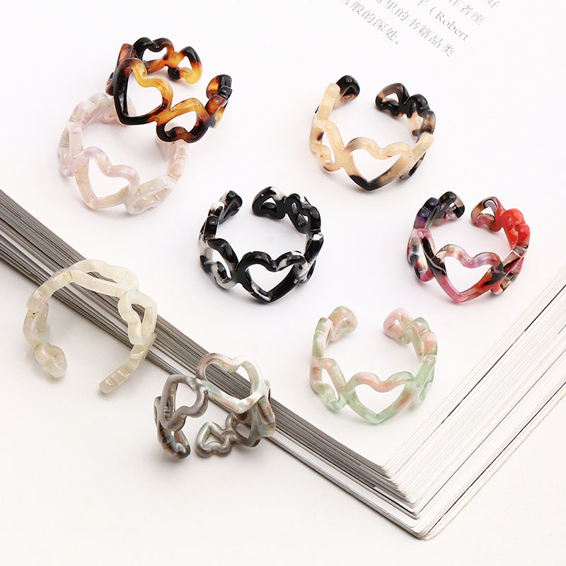 Wholesale Acrylic Resin Gradient Color Ring