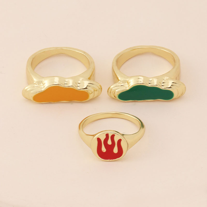 Wholesale Simple Fashion Flame Ring Trendy Personality Fun