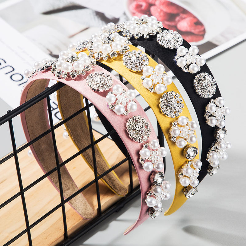 Fashion Hair Accessories Baroque With Glass Diamond Fabric Supplier