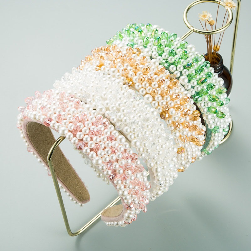 Baroque Hair Accessories  Bride Pearl Hair Band Korean Version Of The Princess Supplier