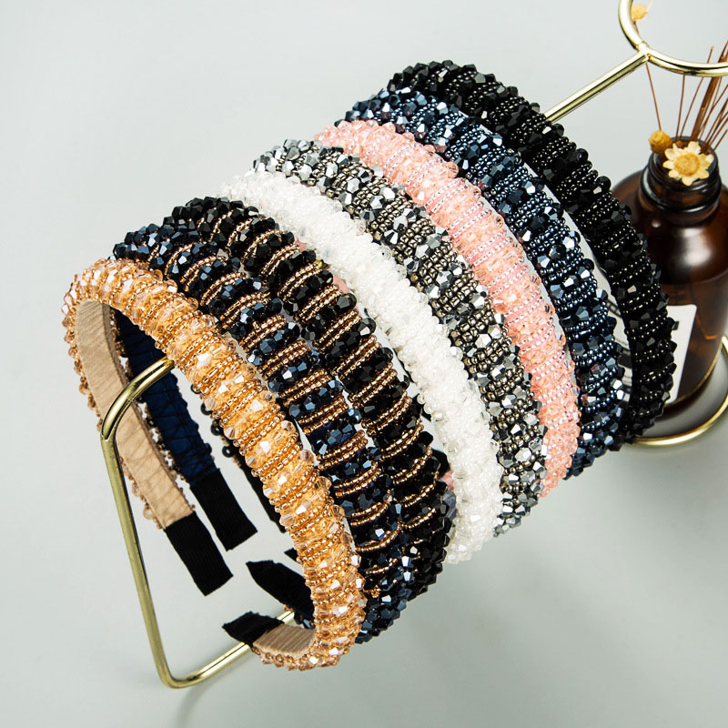 Hair Bands Hand-woven Beaded Headband Baroque Beads Supplier