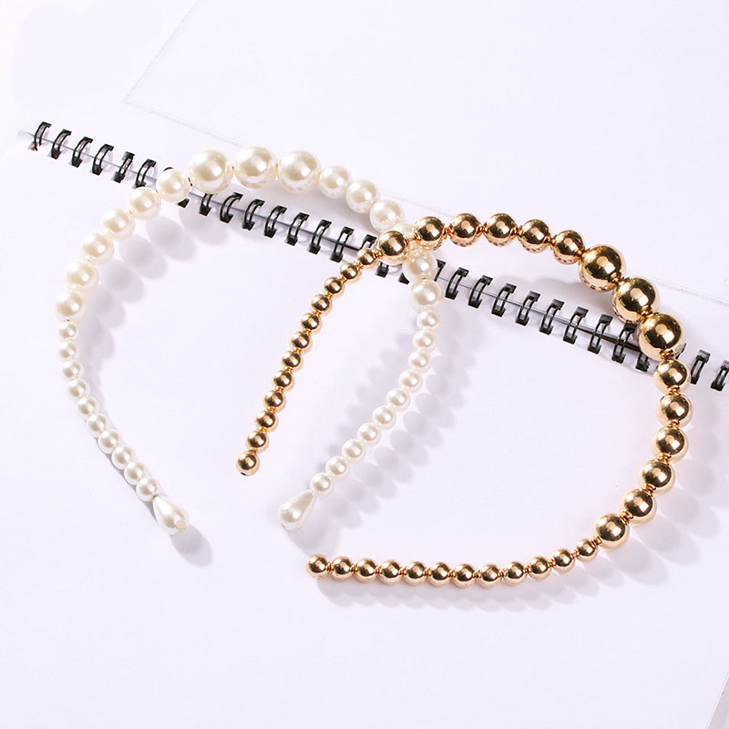 Wholesale Hair Hoop Korean Fashion Simple Trend Pearl Hair Clip Vendors