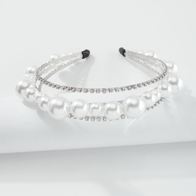 Fashion Ladies  Headband Imitation Pearl Hair Accessories Niche Manufacturer