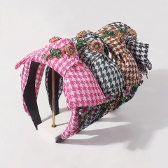 Wholesale Sweet Headband Bow Fabric Headband Exaggerated Fashion Hair Accessories Vendors